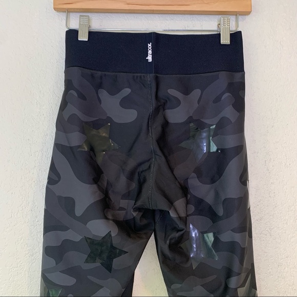 Ultracor Nero Matte Nero Ultra High Silk Camo Knockout Star Leggings XL - Picture 7 of 11
